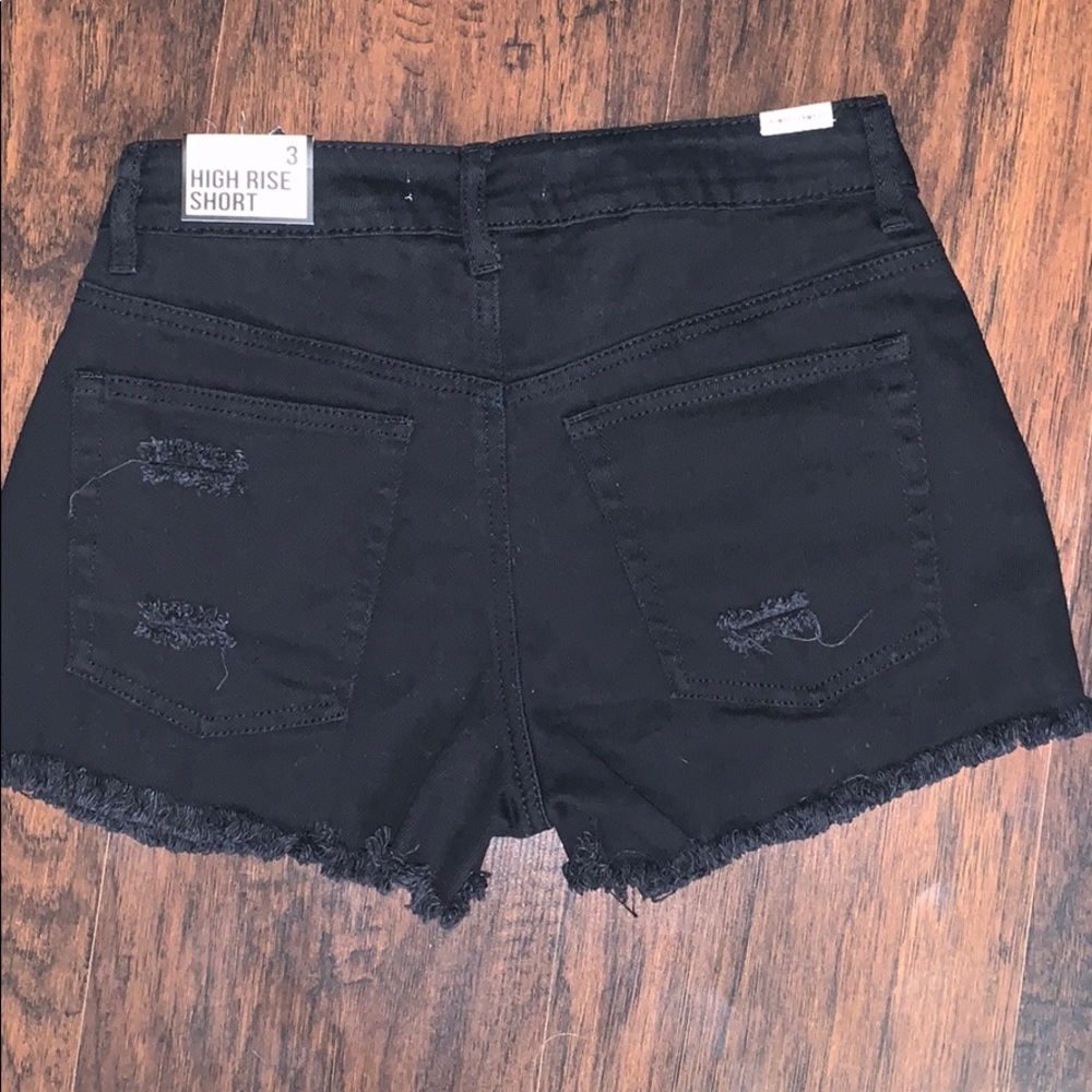 Black High Rise Shorts - Picture 2 of 2